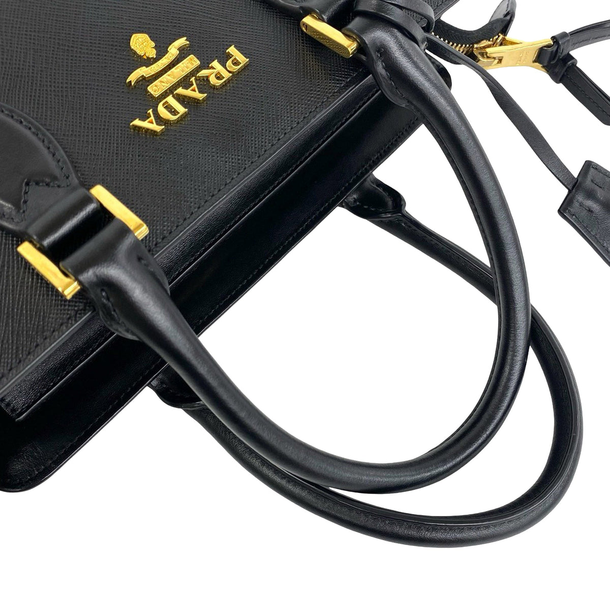 Prada Saffiano and Soft Calf Satchel
