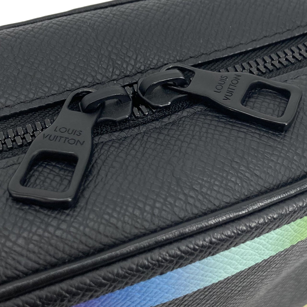 Louis Vuitton Taiga Rainbow Soft Trunk — Black