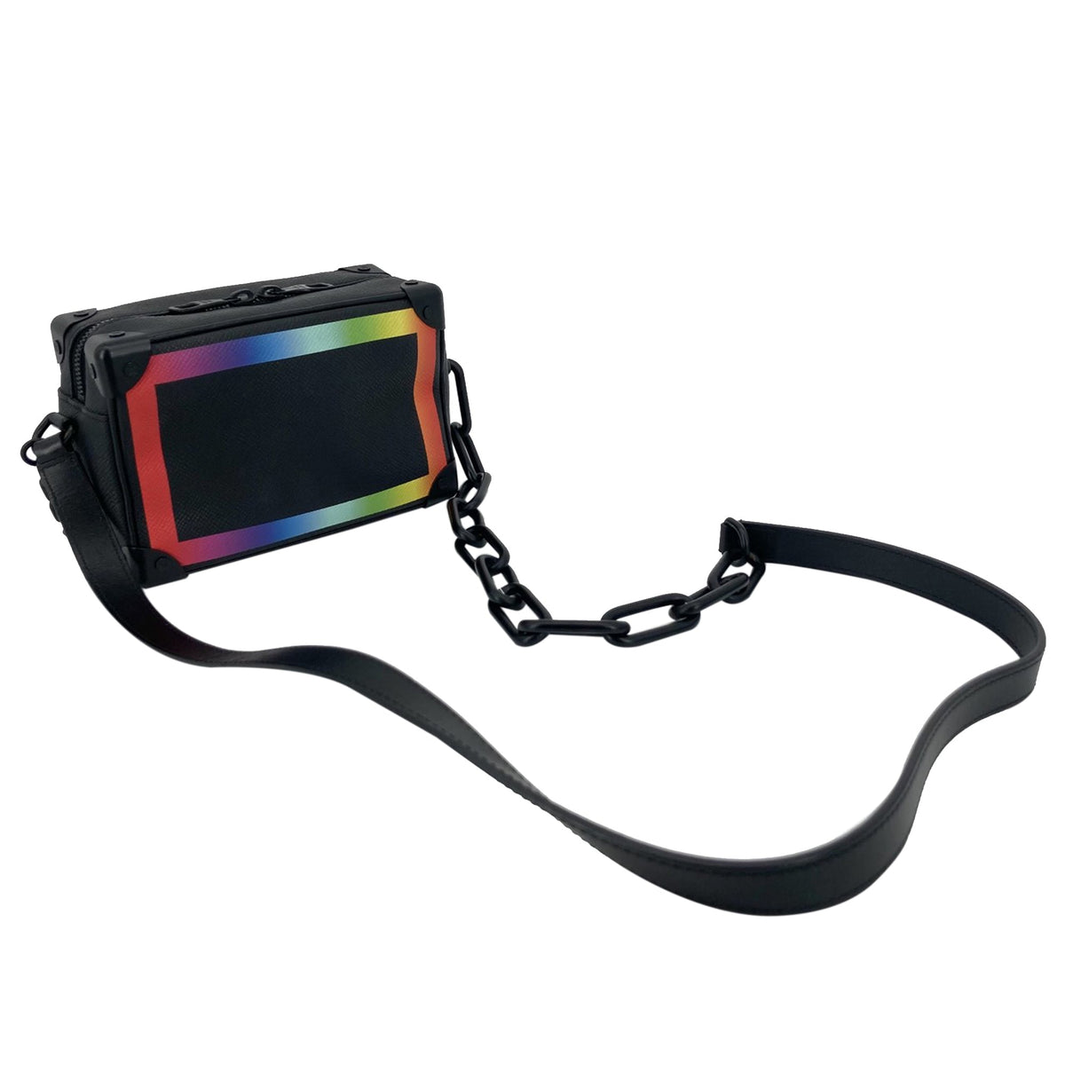 Louis Vuitton Taiga Rainbow Soft Trunk — Black