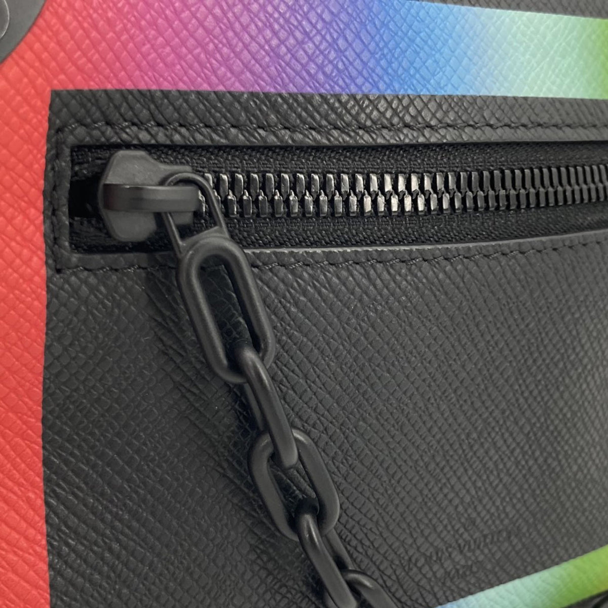 Louis Vuitton Taiga Rainbow Soft Trunk — Black