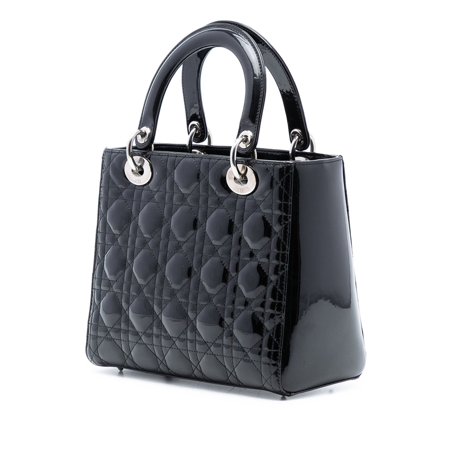 Dior Medium Patent Cannage Lady Dior