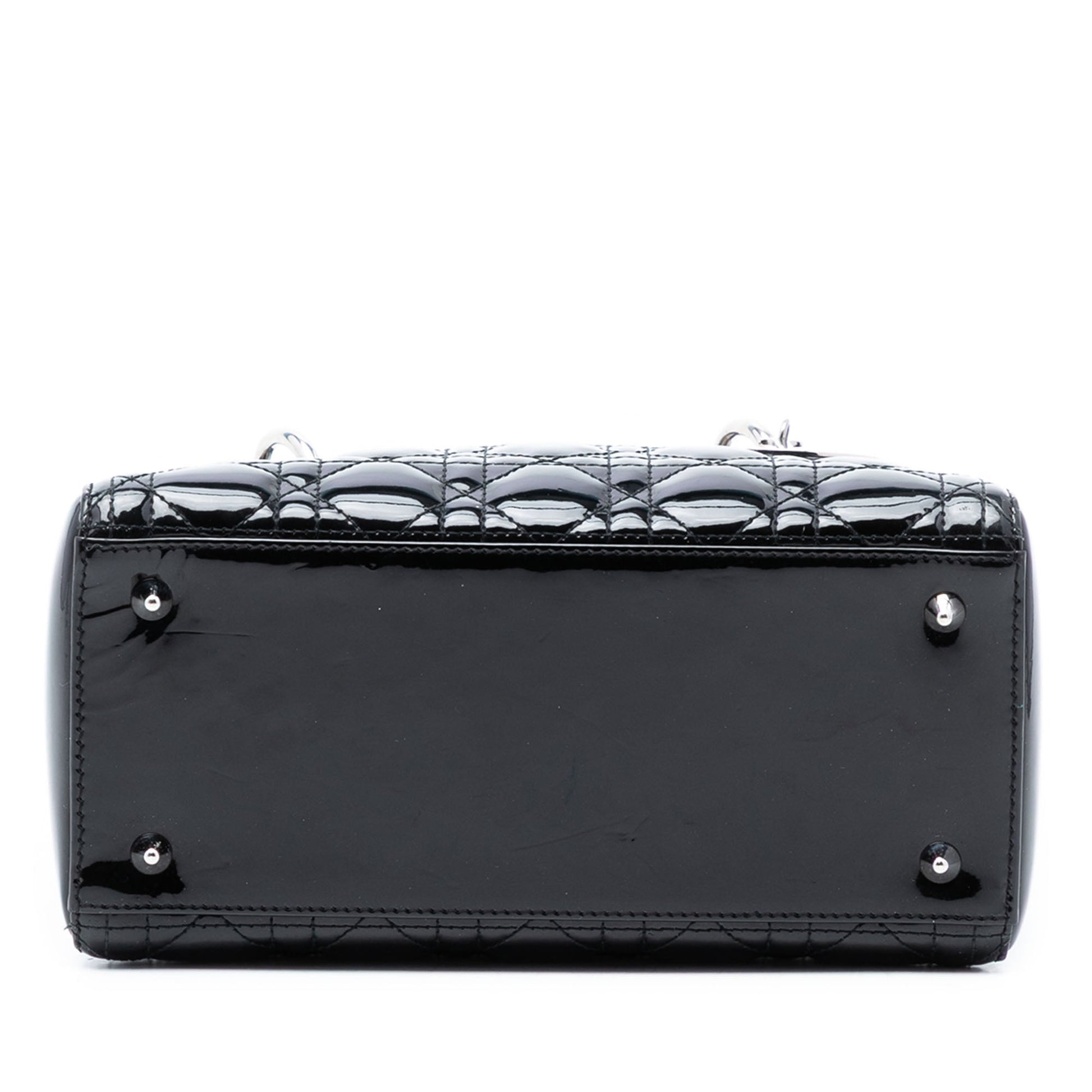 Dior Medium Patent Cannage Lady Dior