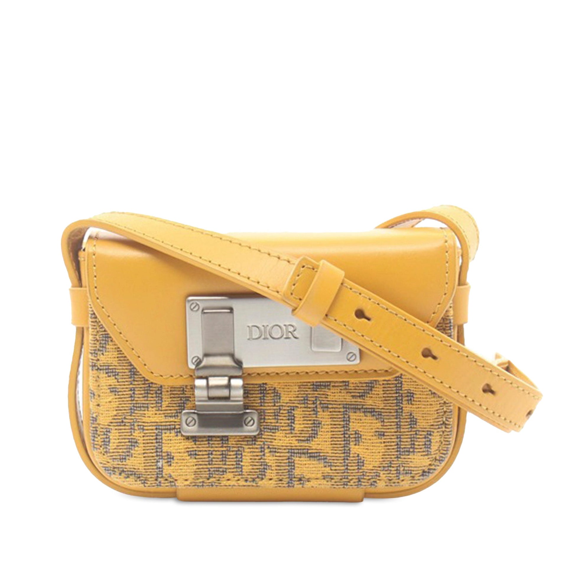 Dior Nano Oblique Lock Pouch Crossbody