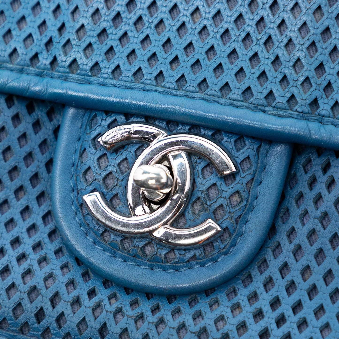 Chanel Small Perforated Calfskin Up In The Air Flap