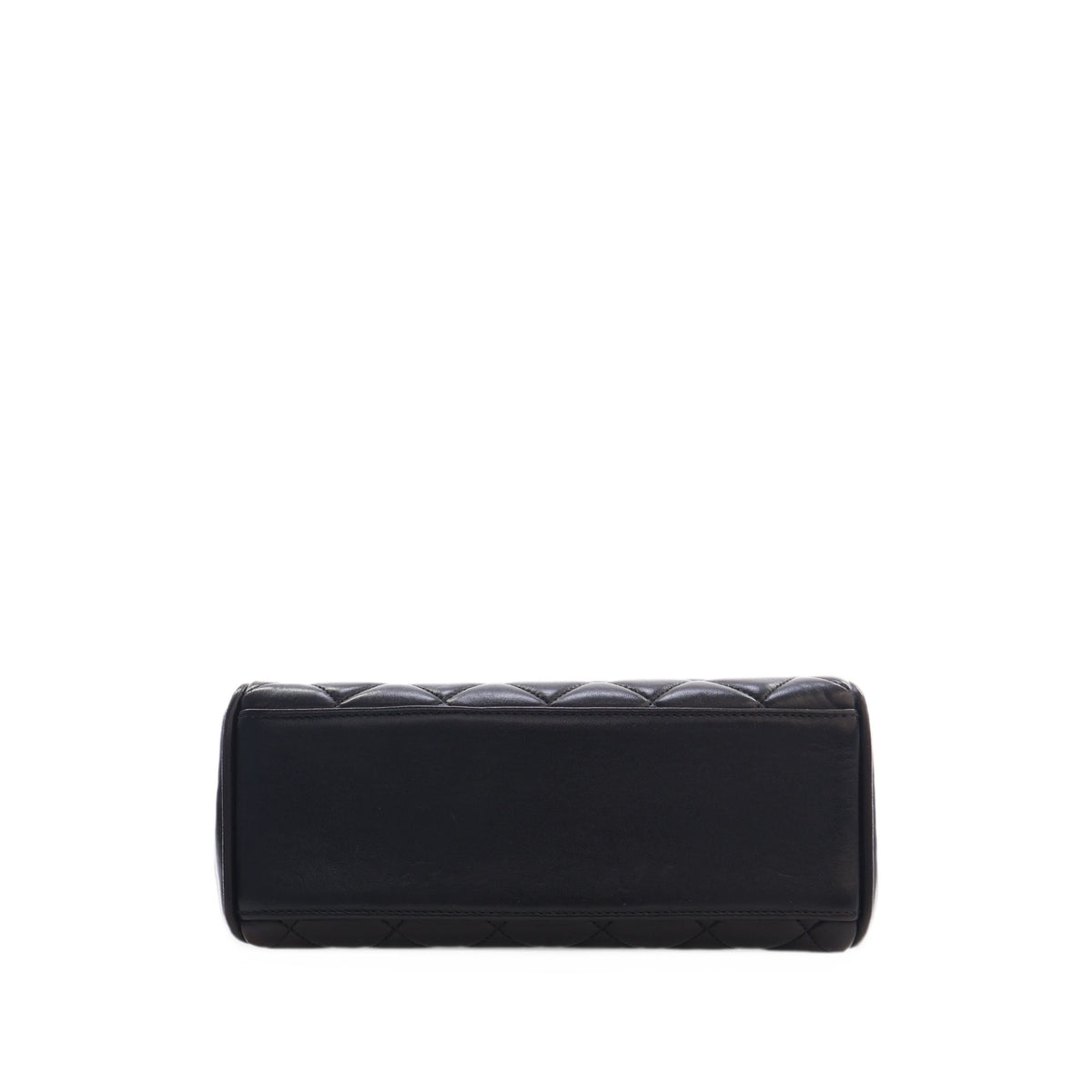 Chanel Mini Quilted Lambskin Kelly Top Handle Bag — Black