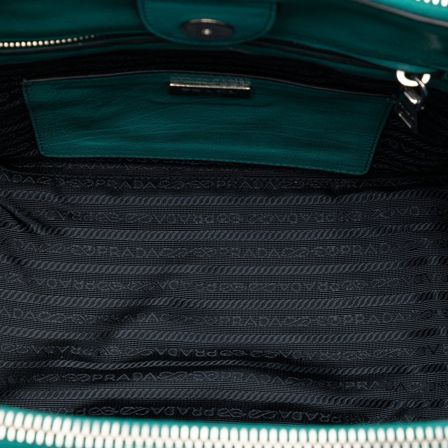 Prada Glace Calf Twin Pocket Double Handle Satchel