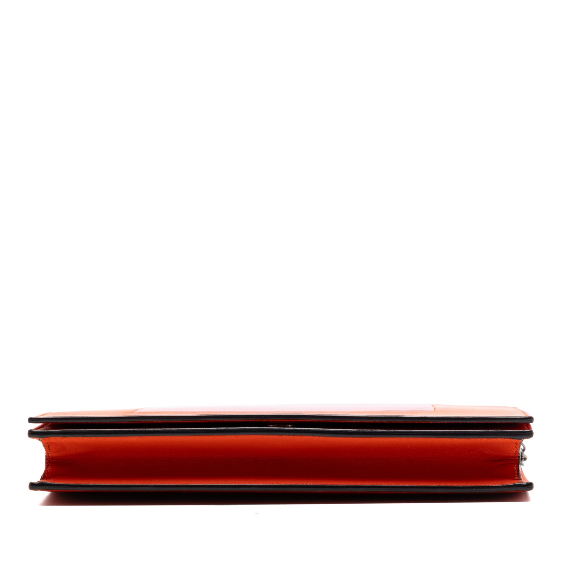 Celine Leather Frame Wallet on Chain