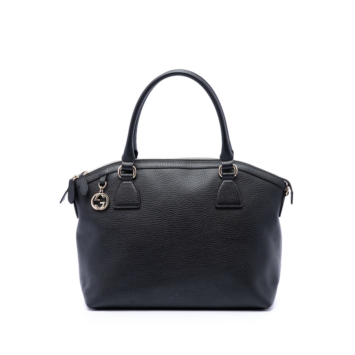 Gucci Medium Calfskin GG Charm Dome Satchel