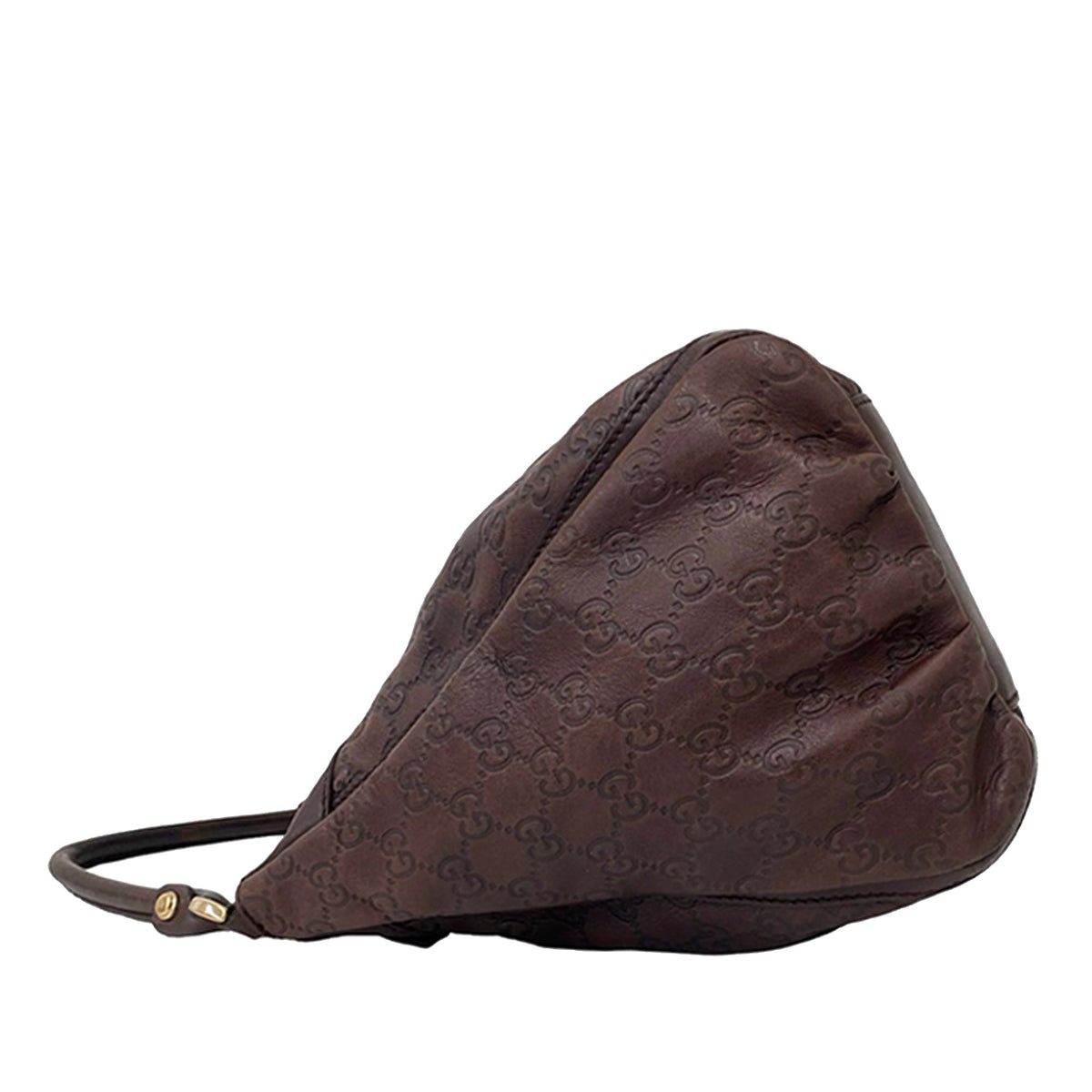 Gucci Guccissima Abbey D Ring Shoulder Bag — Brown