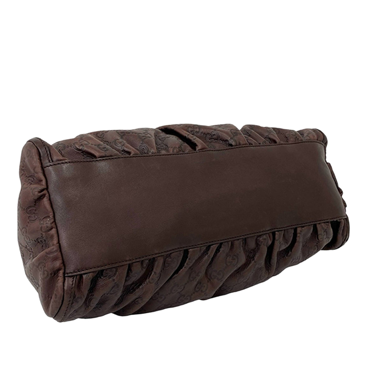 Gucci Guccissima Abbey D Ring Shoulder Bag — Brown
