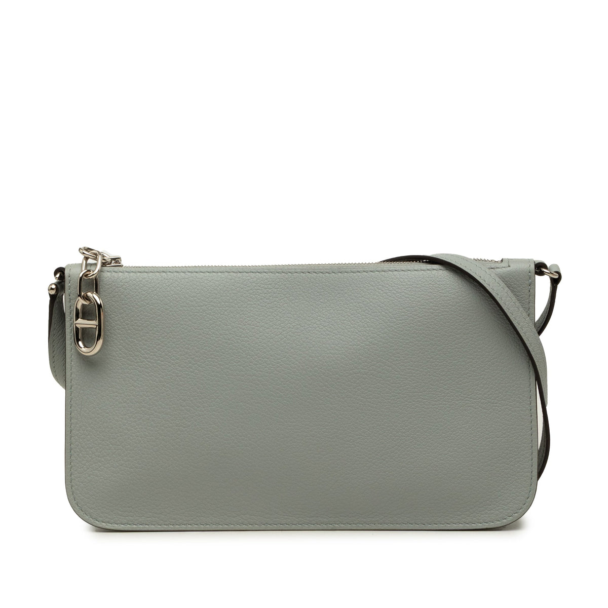 Hermès Evercolor Zipengo Chain D Ancre To Go Pouch — Gray