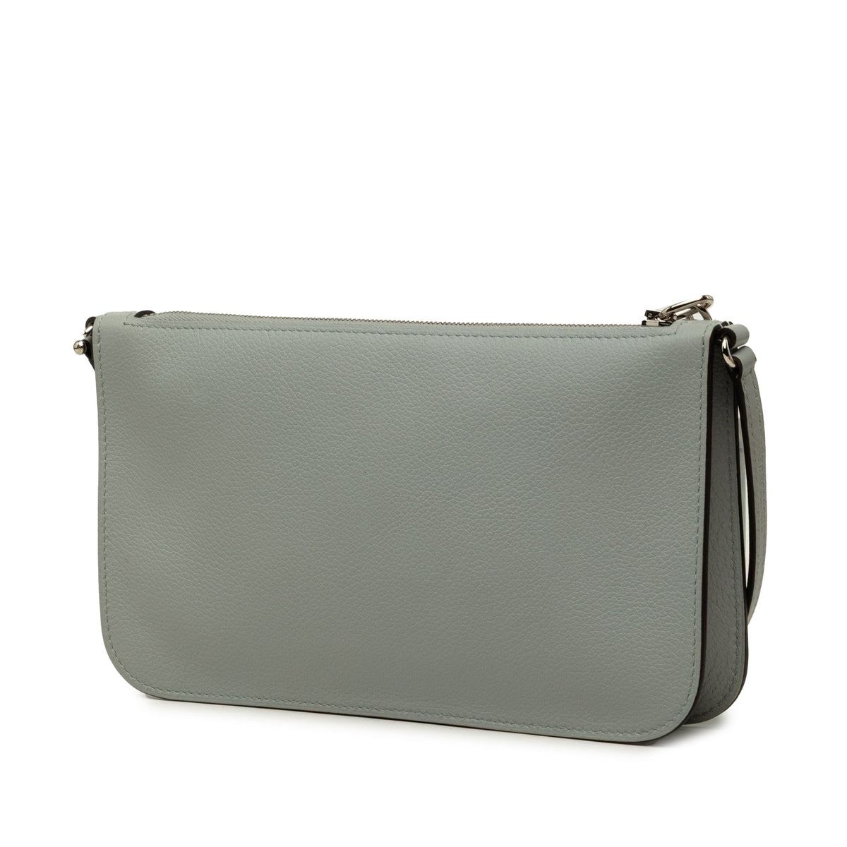 Hermès Evercolor Zipengo Chain D Ancre To Go Pouch — Gray
