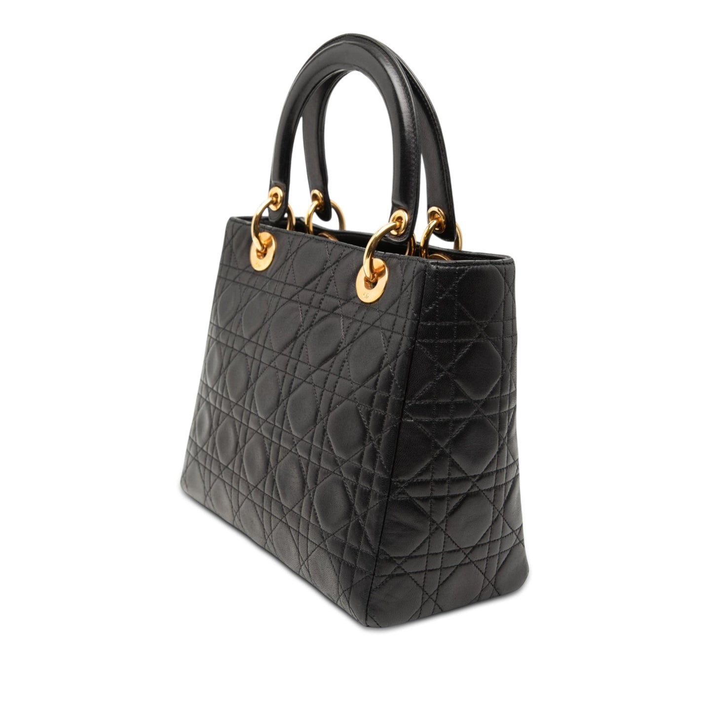 Dior Medium Lambskin Cannage Lady Dior