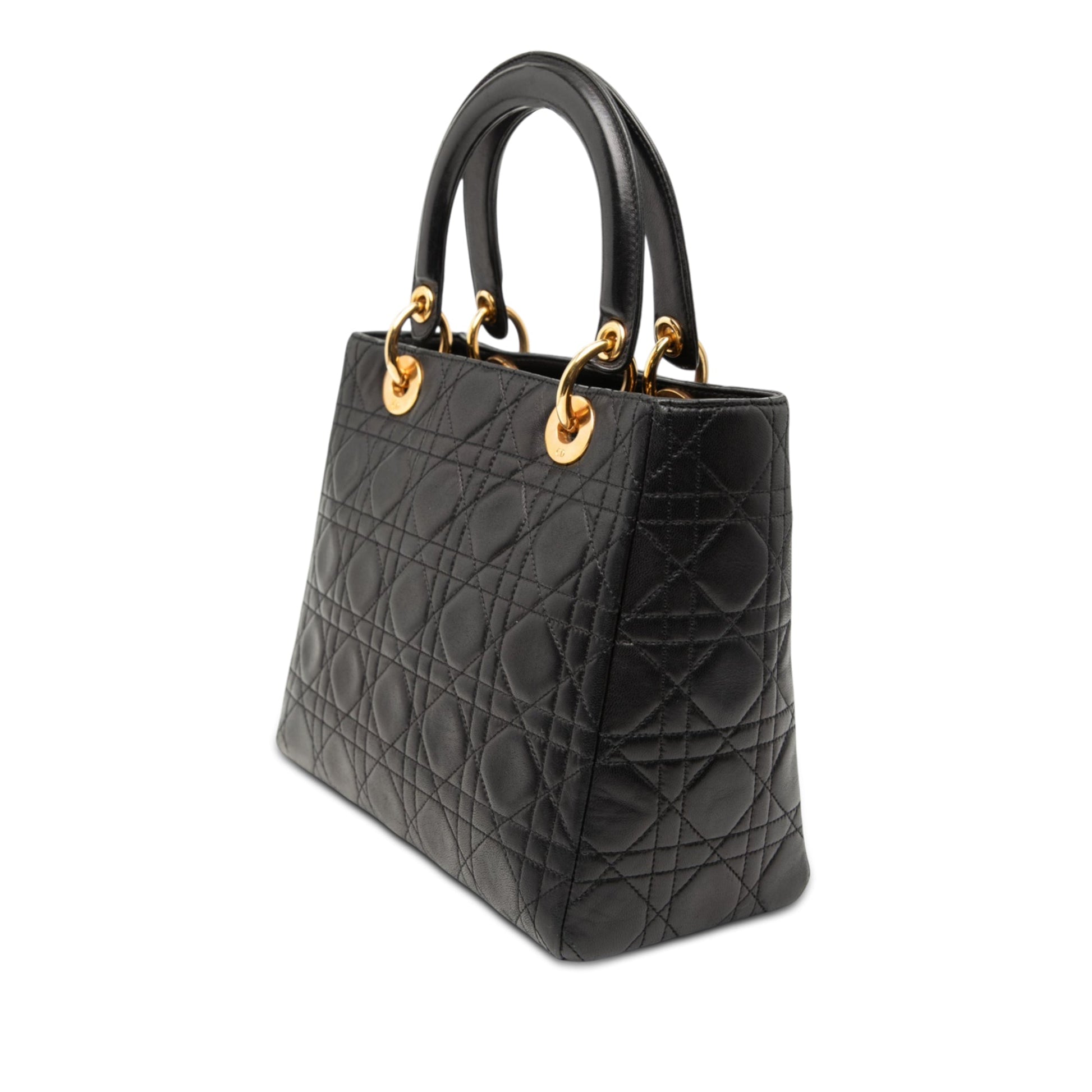 Dior Medium Lambskin Cannage Lady Dior