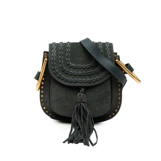 Chloé Small Suede Braided Hudson Crossbody