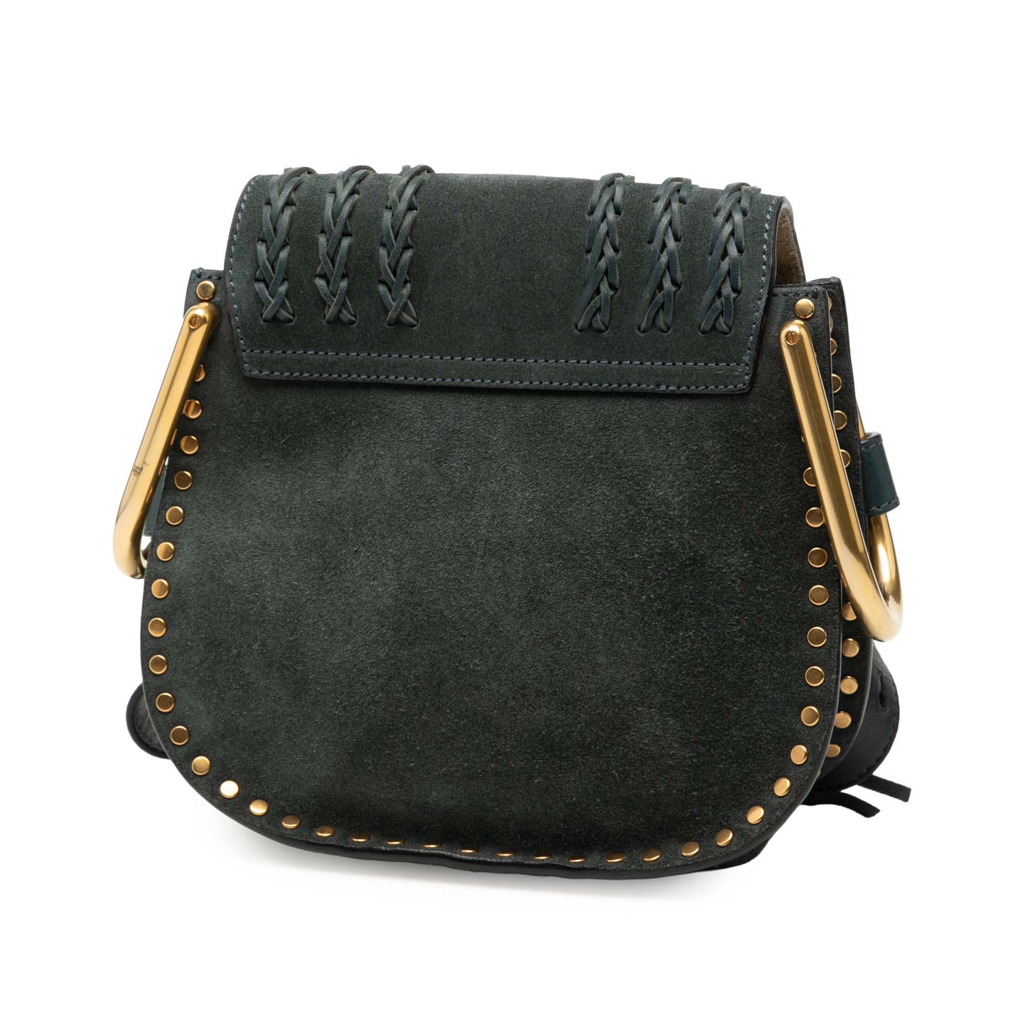 Chloé Small Suede Braided Hudson Crossbody
