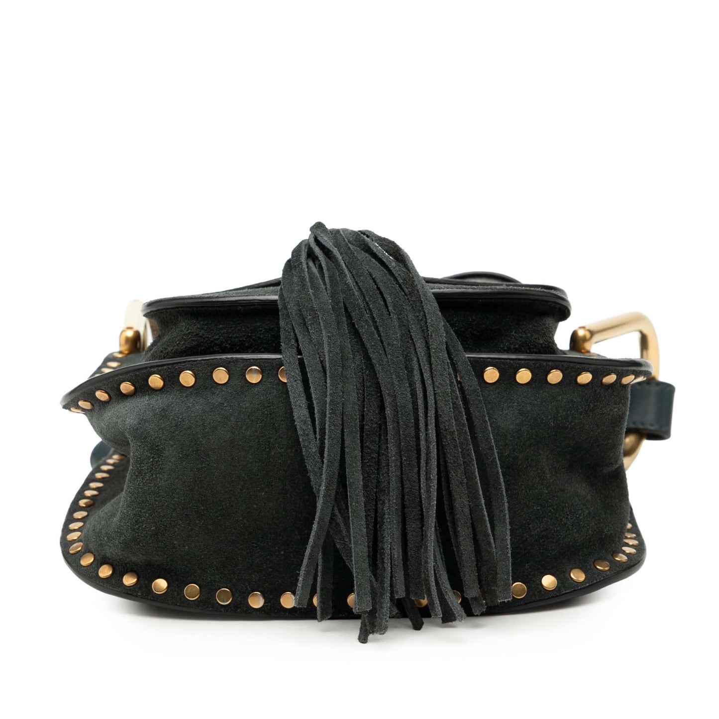 Chloé Small Suede Braided Hudson Crossbody