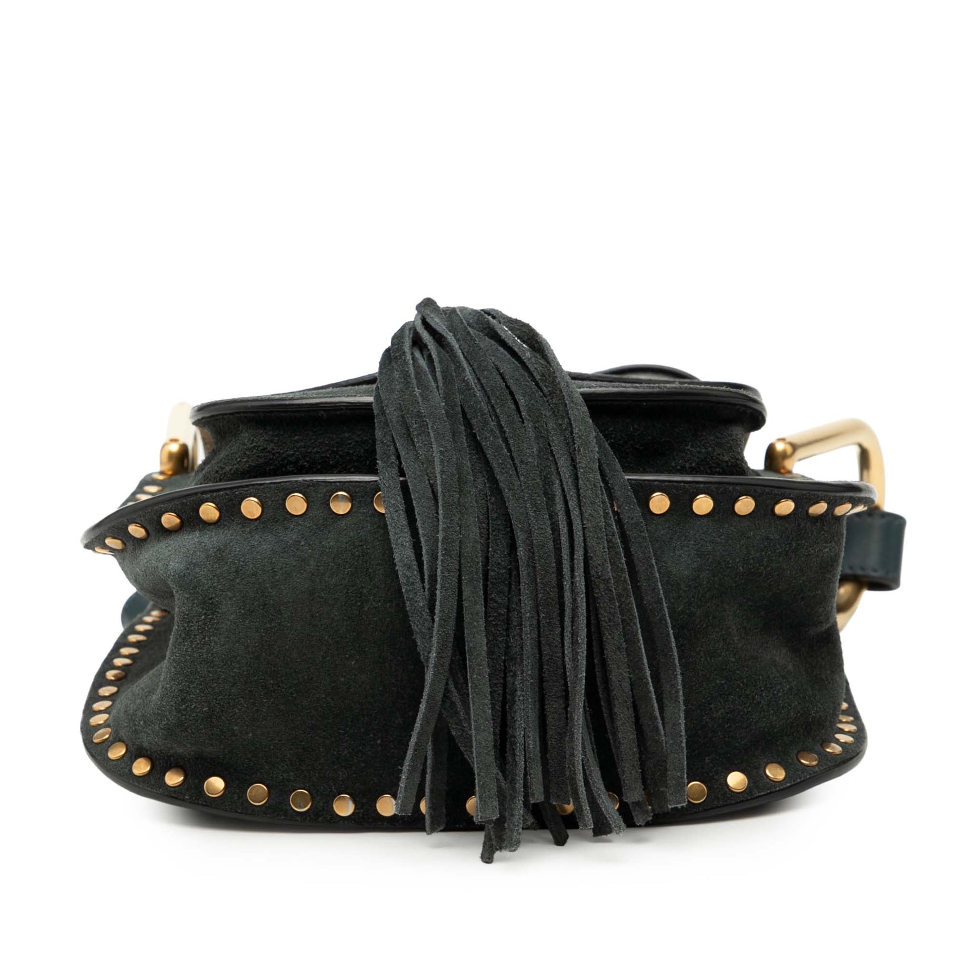Chloé Small Suede Braided Hudson Crossbody