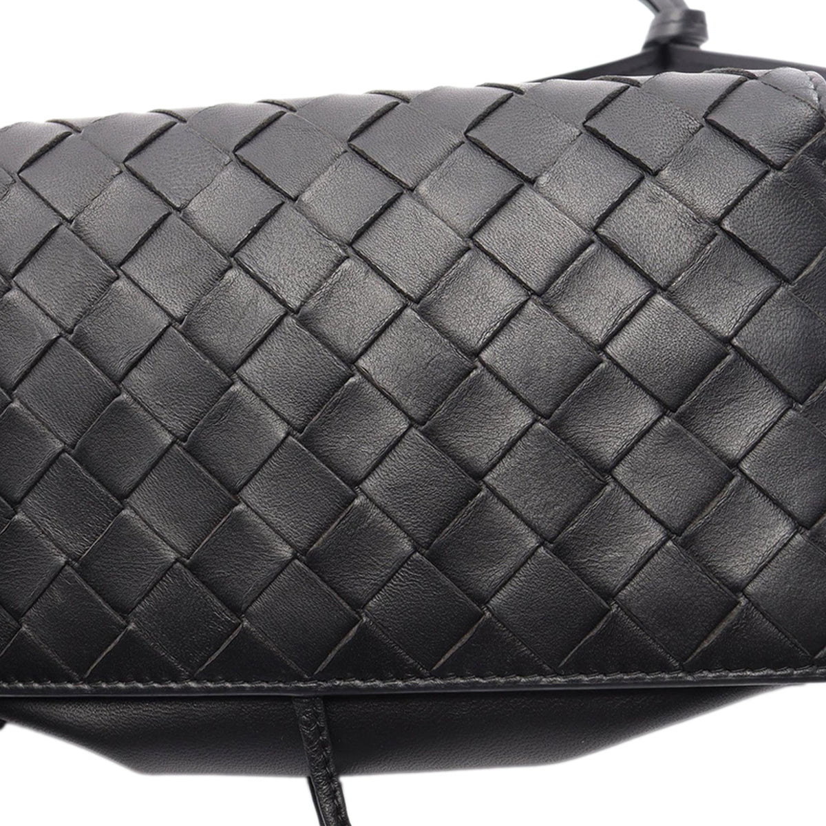 Bottega Veneta Nappa Intrecciato Crossbody — Black