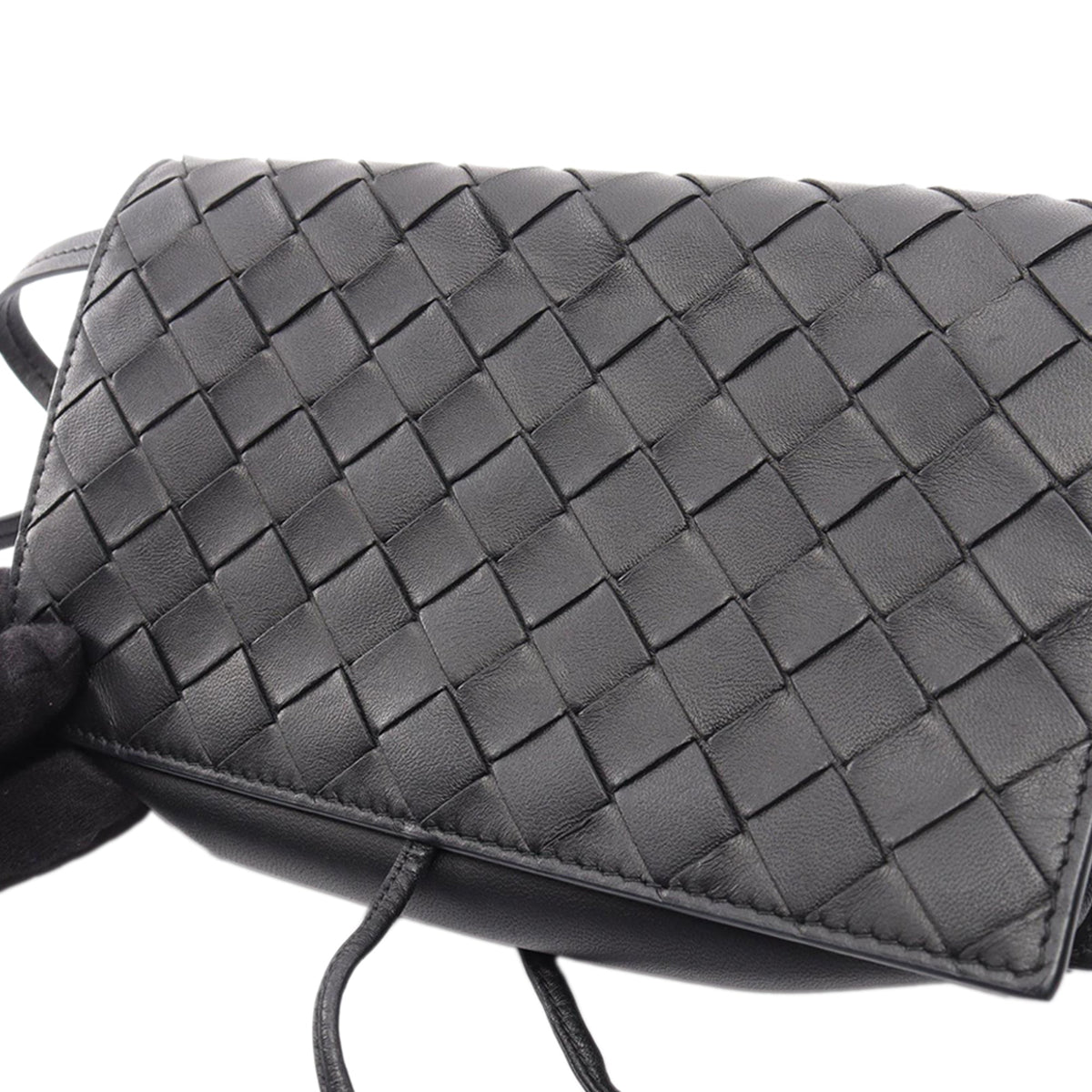 Bottega Veneta Nappa Intrecciato Crossbody — Black