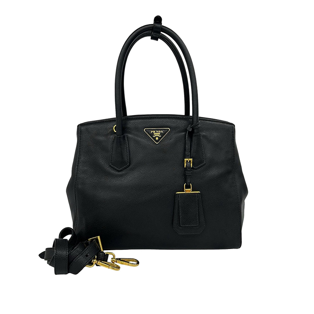 Prada Vitello Grain Satchel