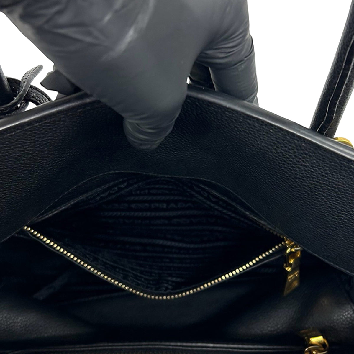 Prada Vitello Grain Satchel