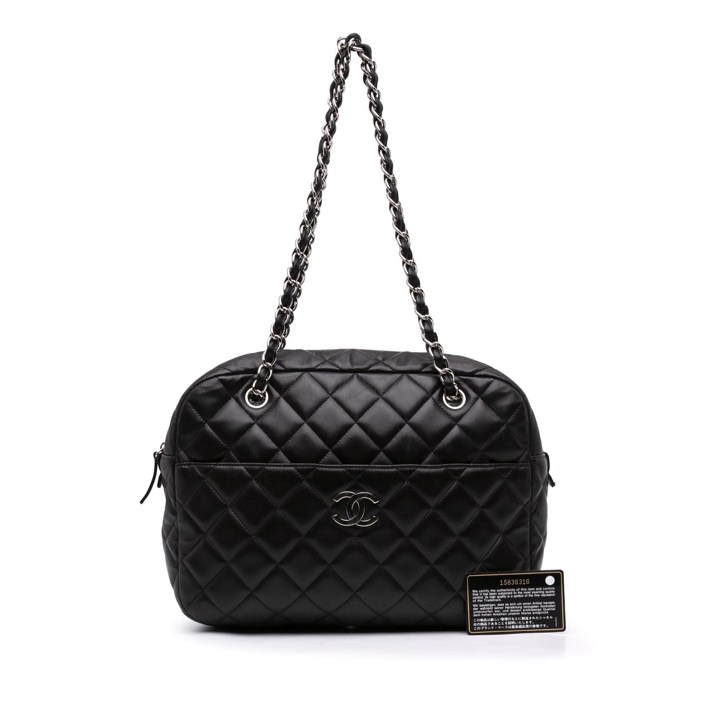 Chanel CC Quilted Lambskin Camera Bag