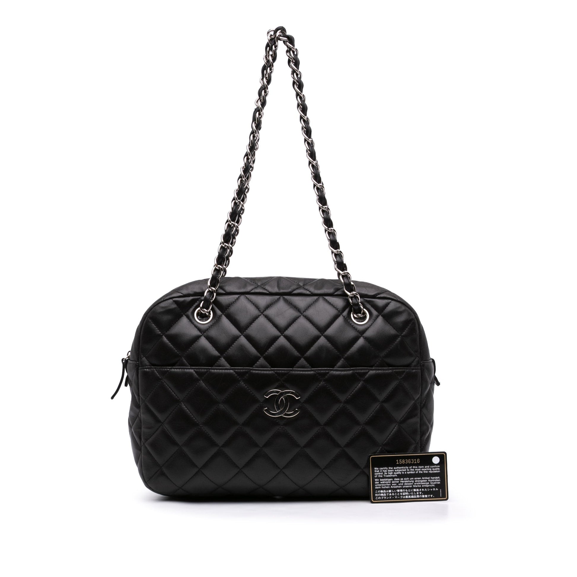 Chanel CC Quilted Lambskin Camera Bag