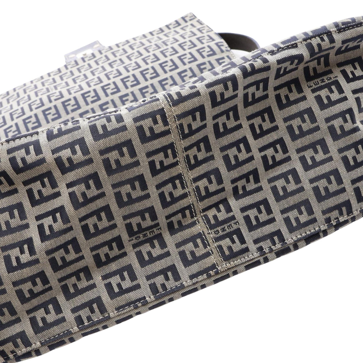 Fendi Zucchino Canvas Mamma Forever — Gray