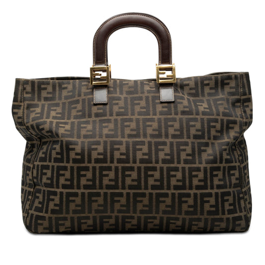 Fendi Large Zucca Canvas Twins Tote