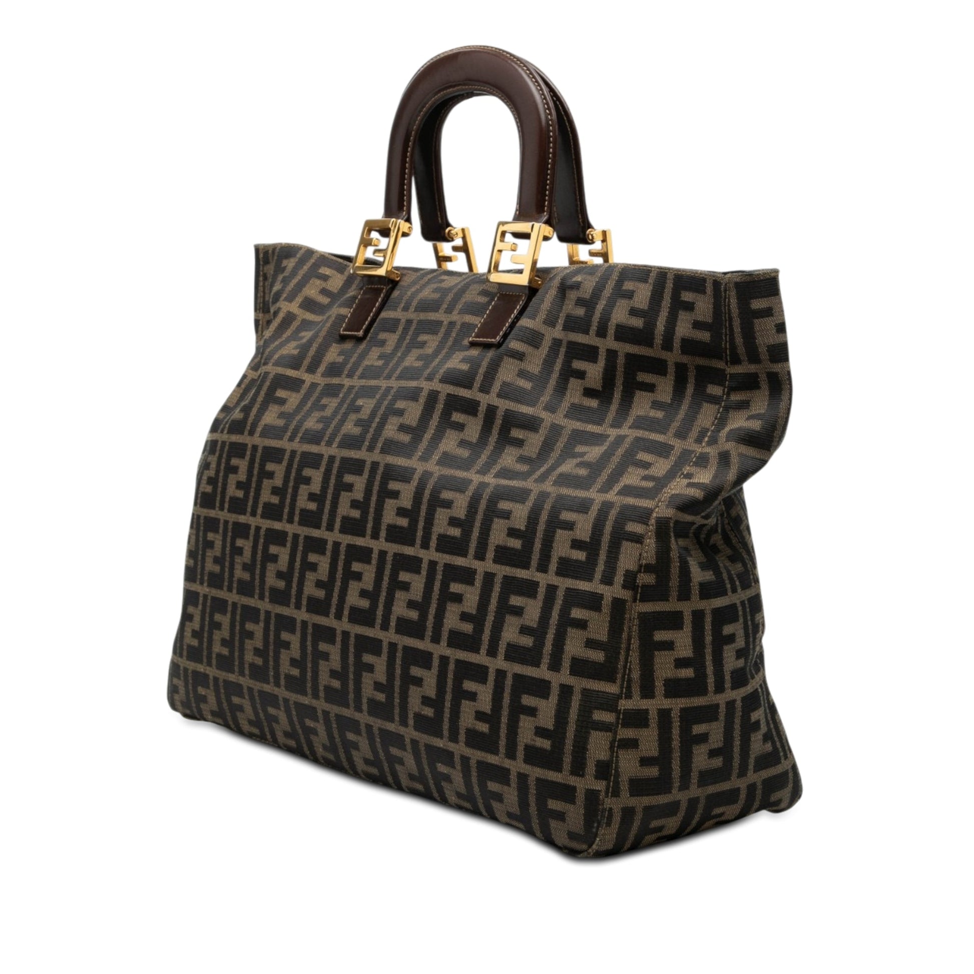 Fendi Large Zucca Canvas Twins Tote