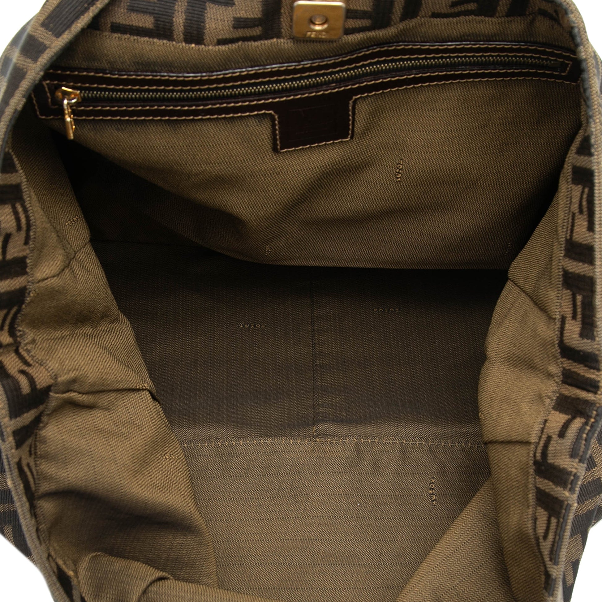Fendi Large Zucca Canvas Twins Tote