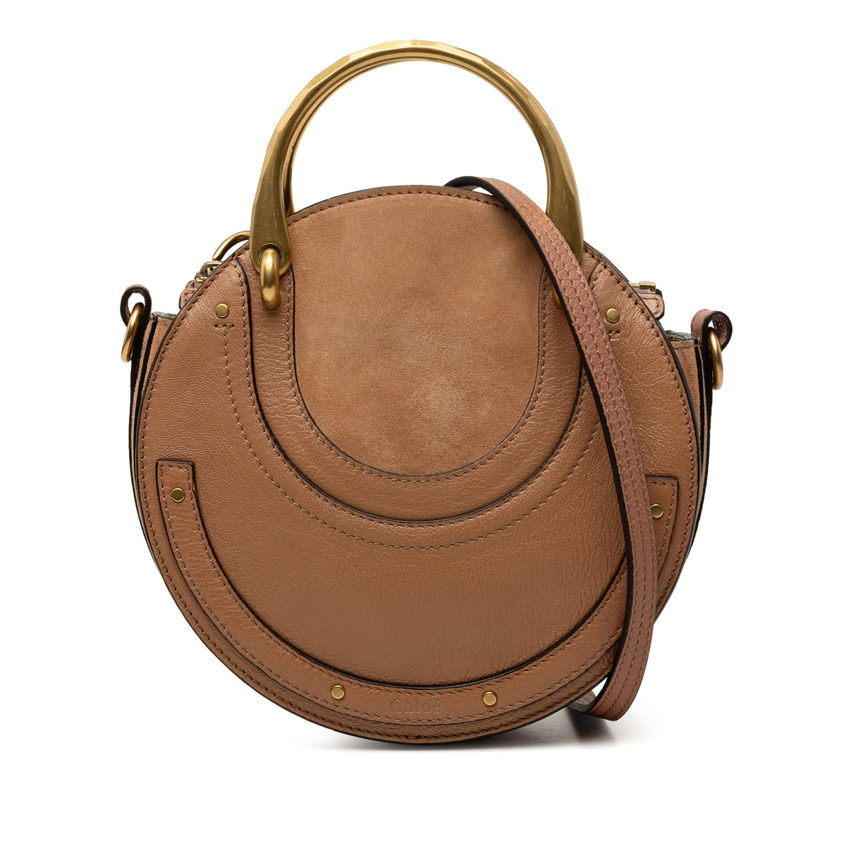 Chloé Small Calfskin and Suede Pixie Satchel