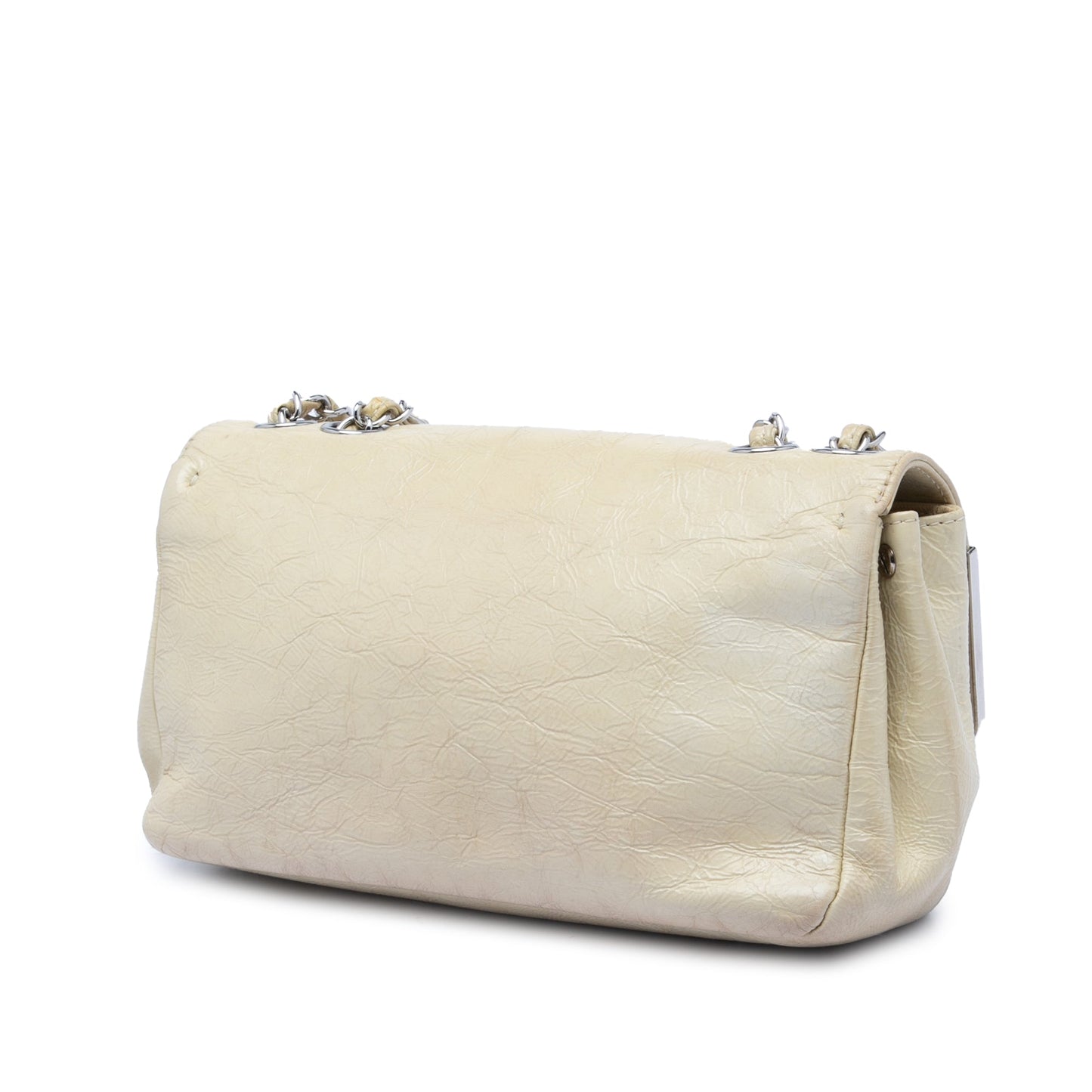 Small Distressed Patent Frame Single Flap