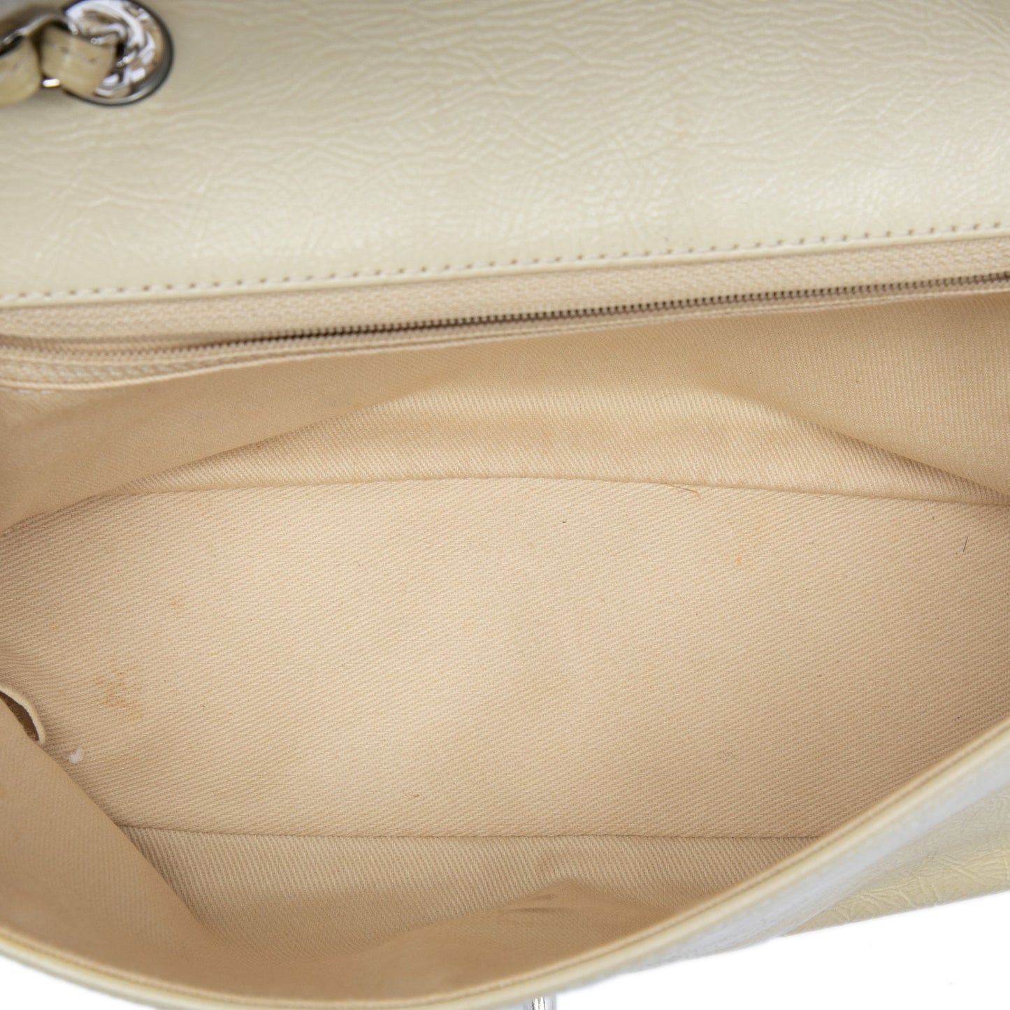 Small Distressed Patent Frame Single Flap