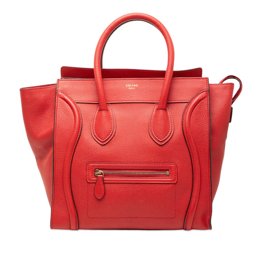 Celine Mini Grained Calfskin Luggage Tote