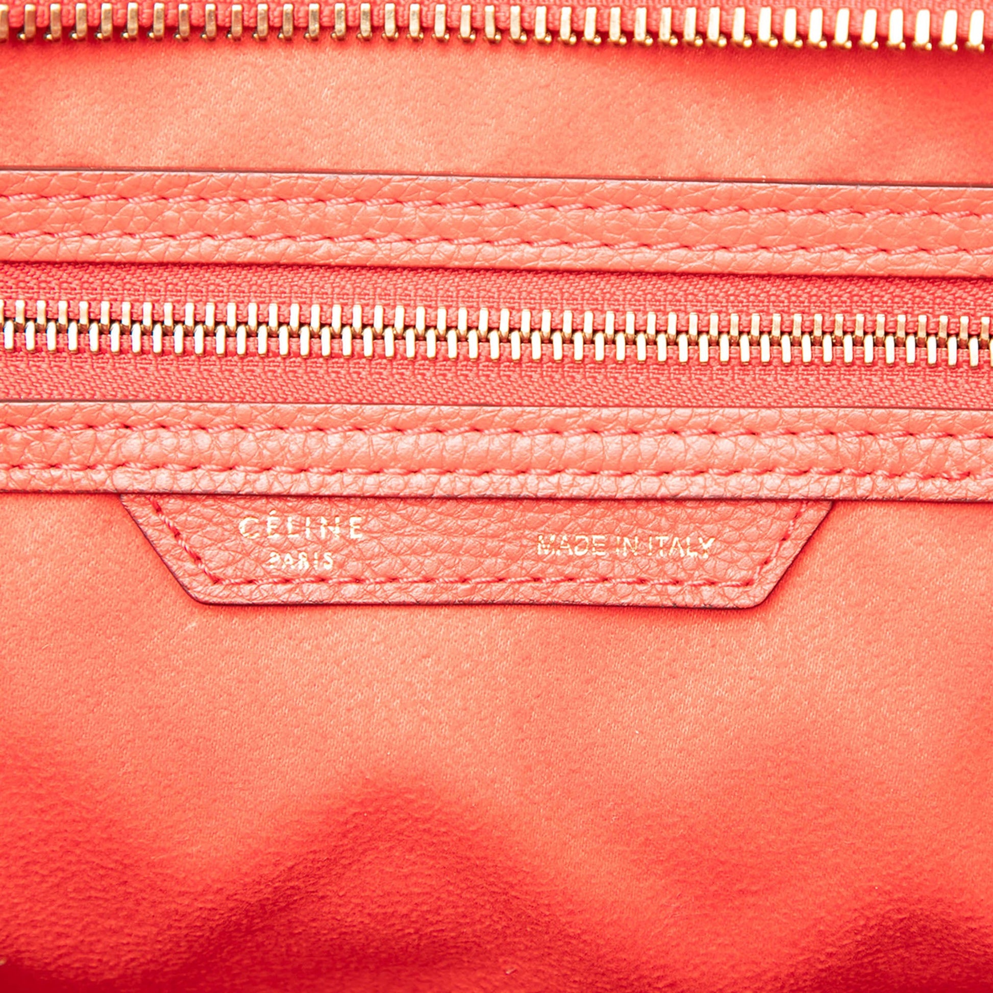 Celine Mini Grained Calfskin Luggage Tote