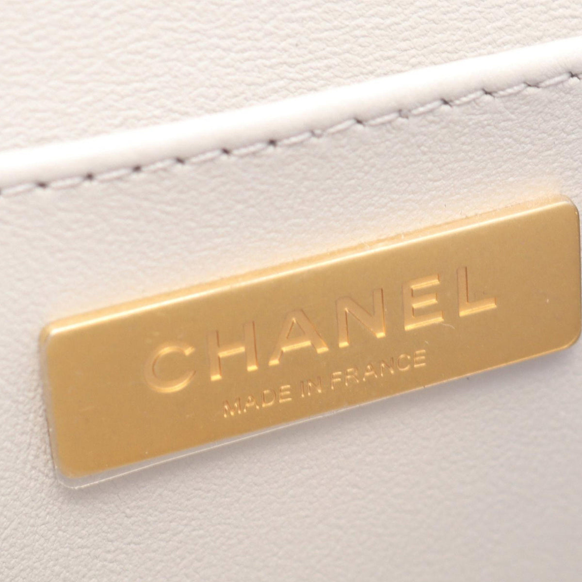 Chanel CC Quilted Lambskin Top Handle Flap