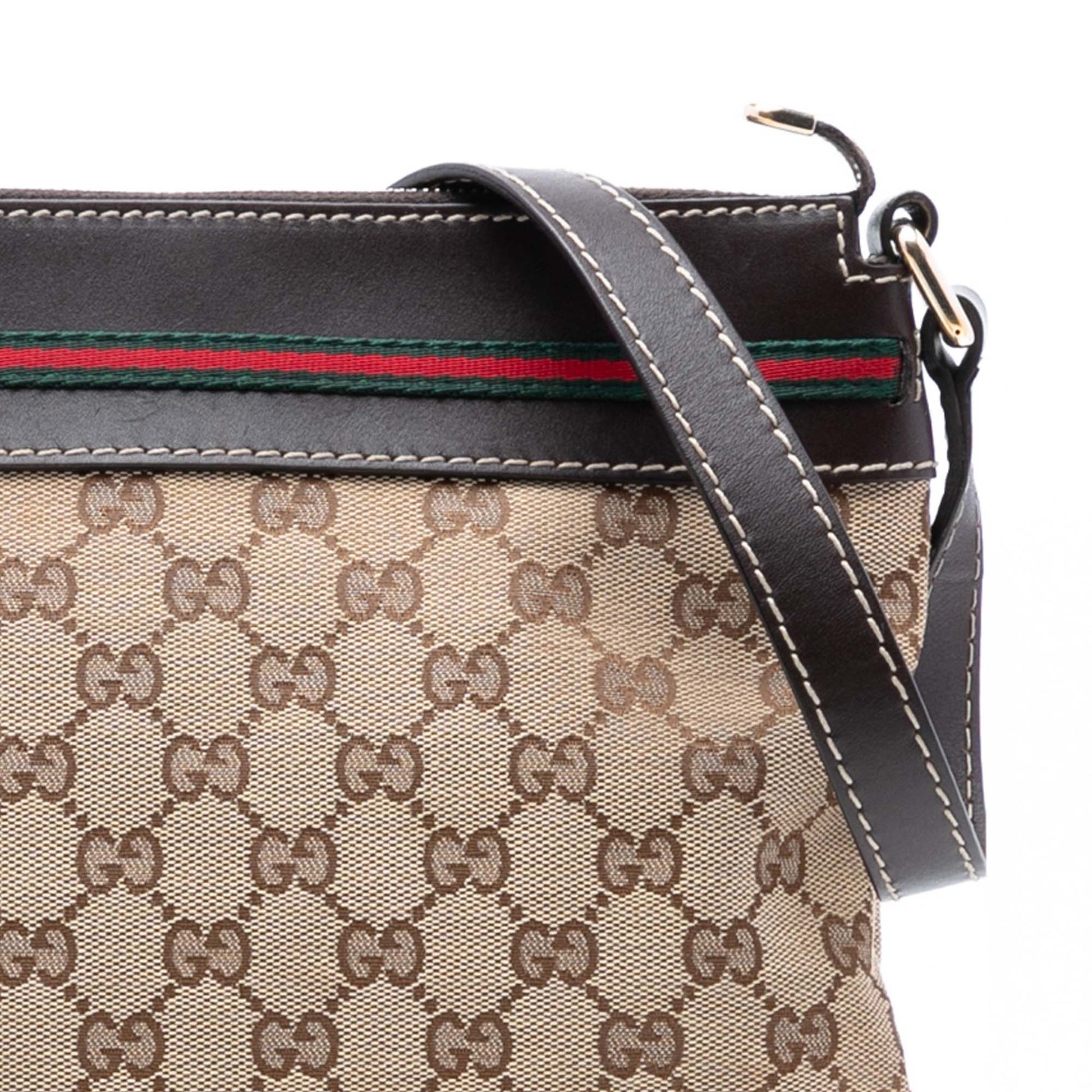 Gucci GG Canvas Web Mayfair Crossbody