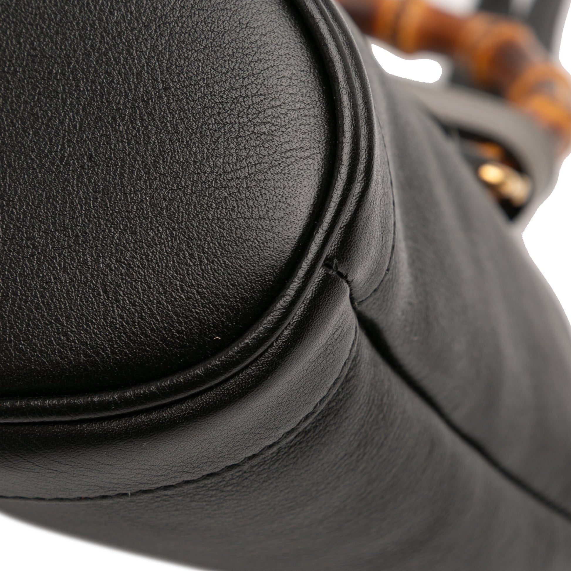 Gucci Small Calfskin Bamboo Diana Convertible Bucket Bag
