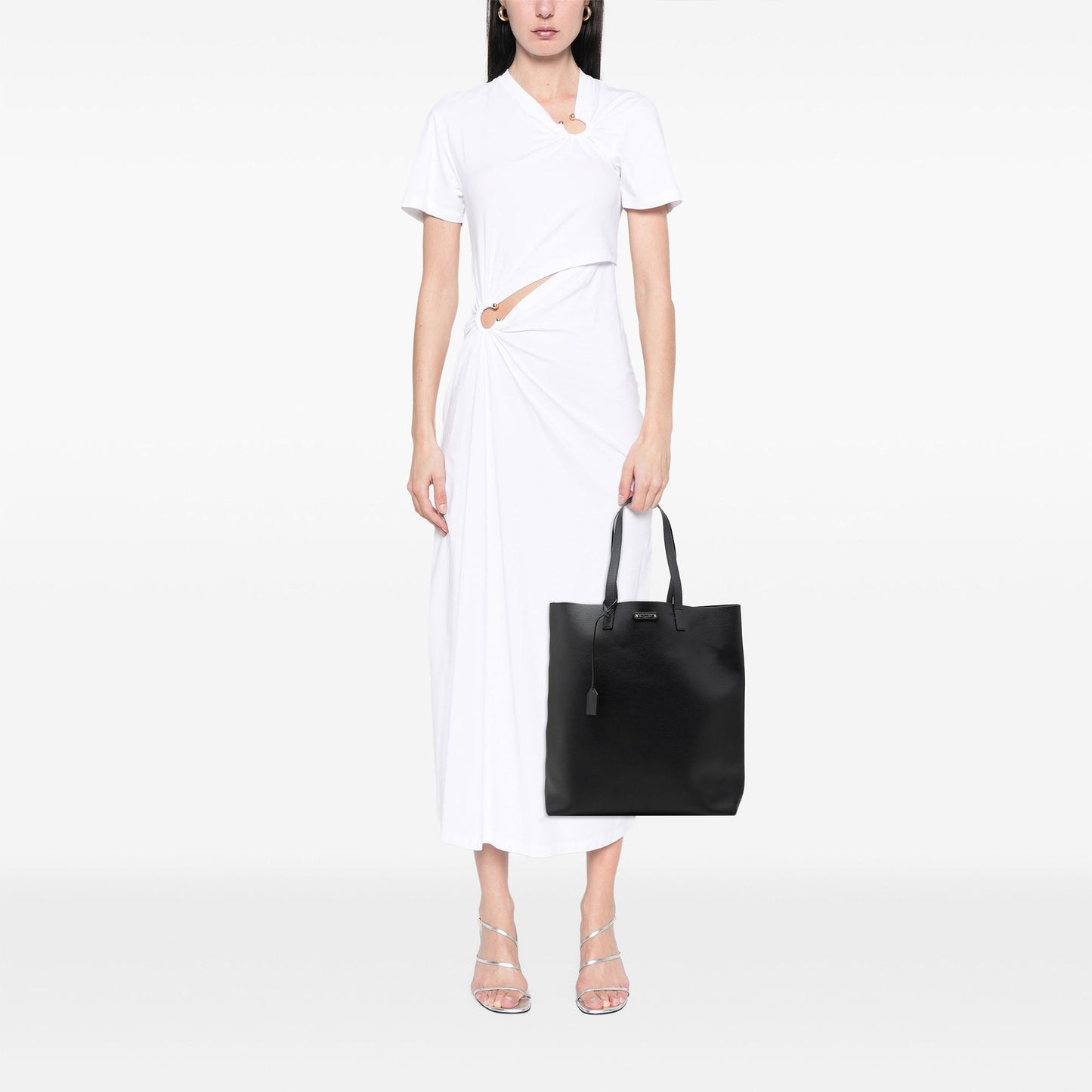 Saint Laurent Smooth Calfskin Bold Shopping Tote