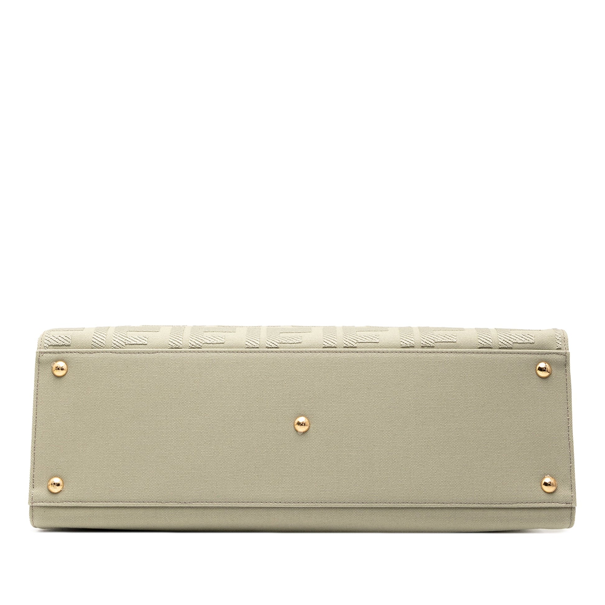 Fendi Zucca Embroidered Canvas Peekaboo X Tote
