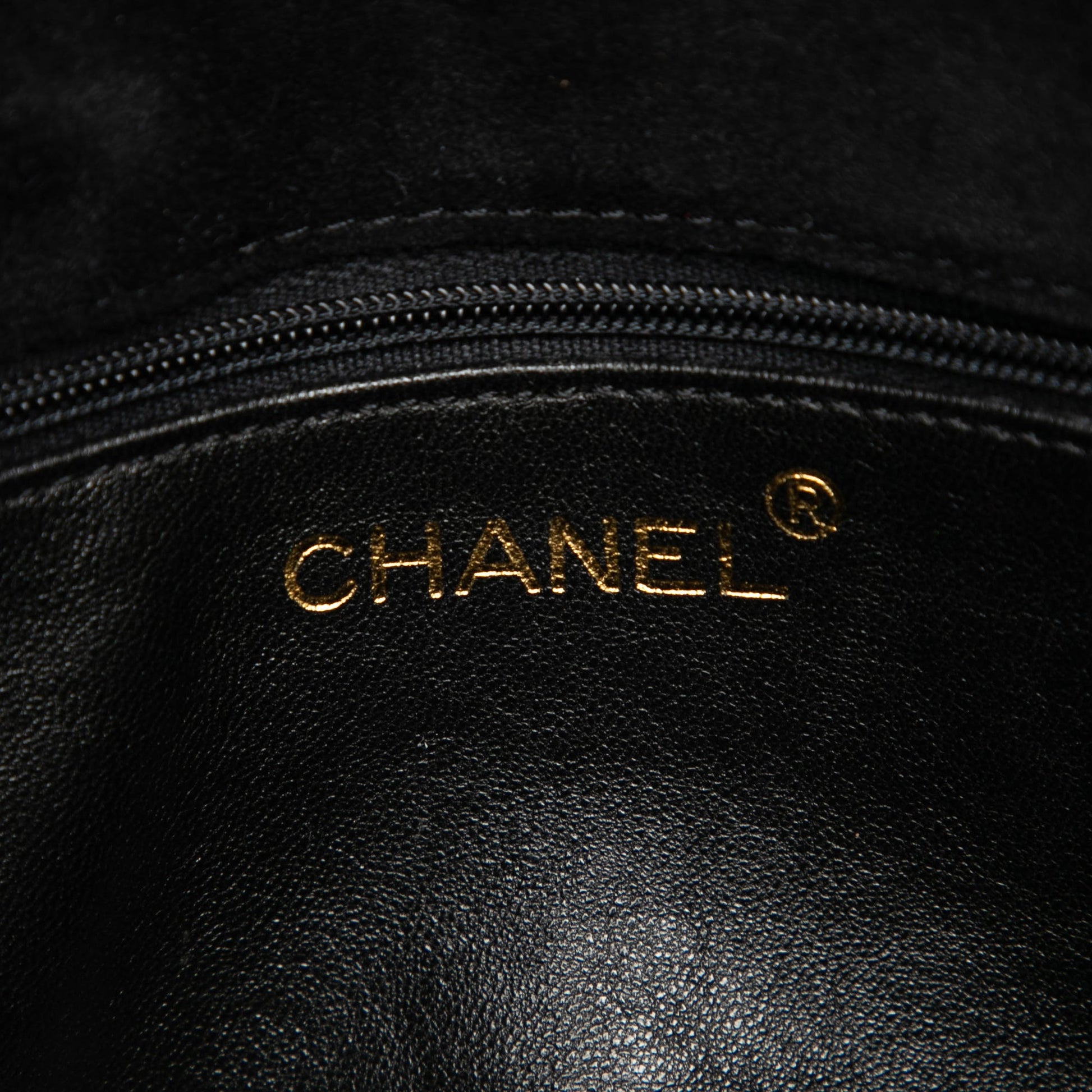 Chanel CC Quilted Suede Shoulder Bag