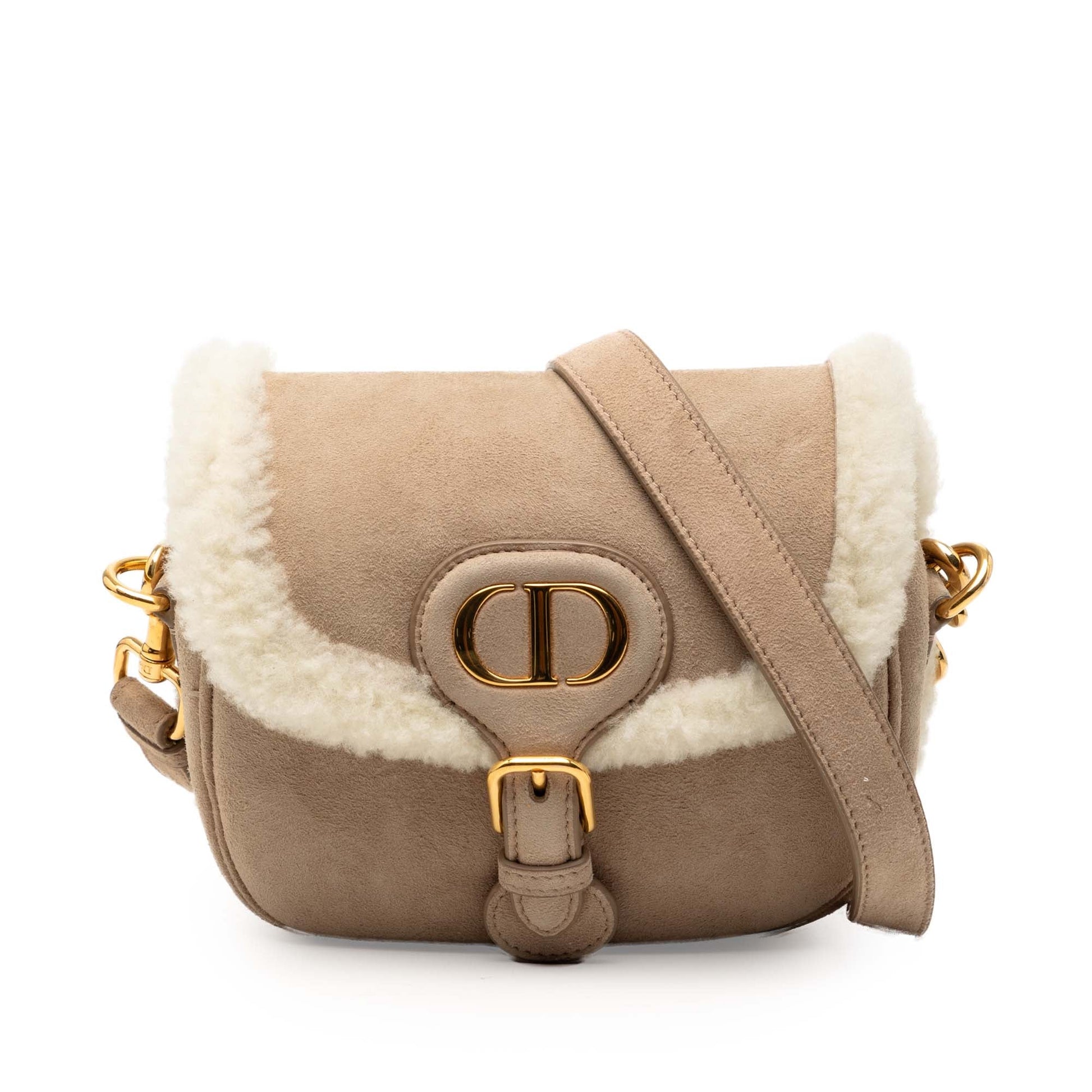 Dior Small Suede Shearling Bobby Crossbody