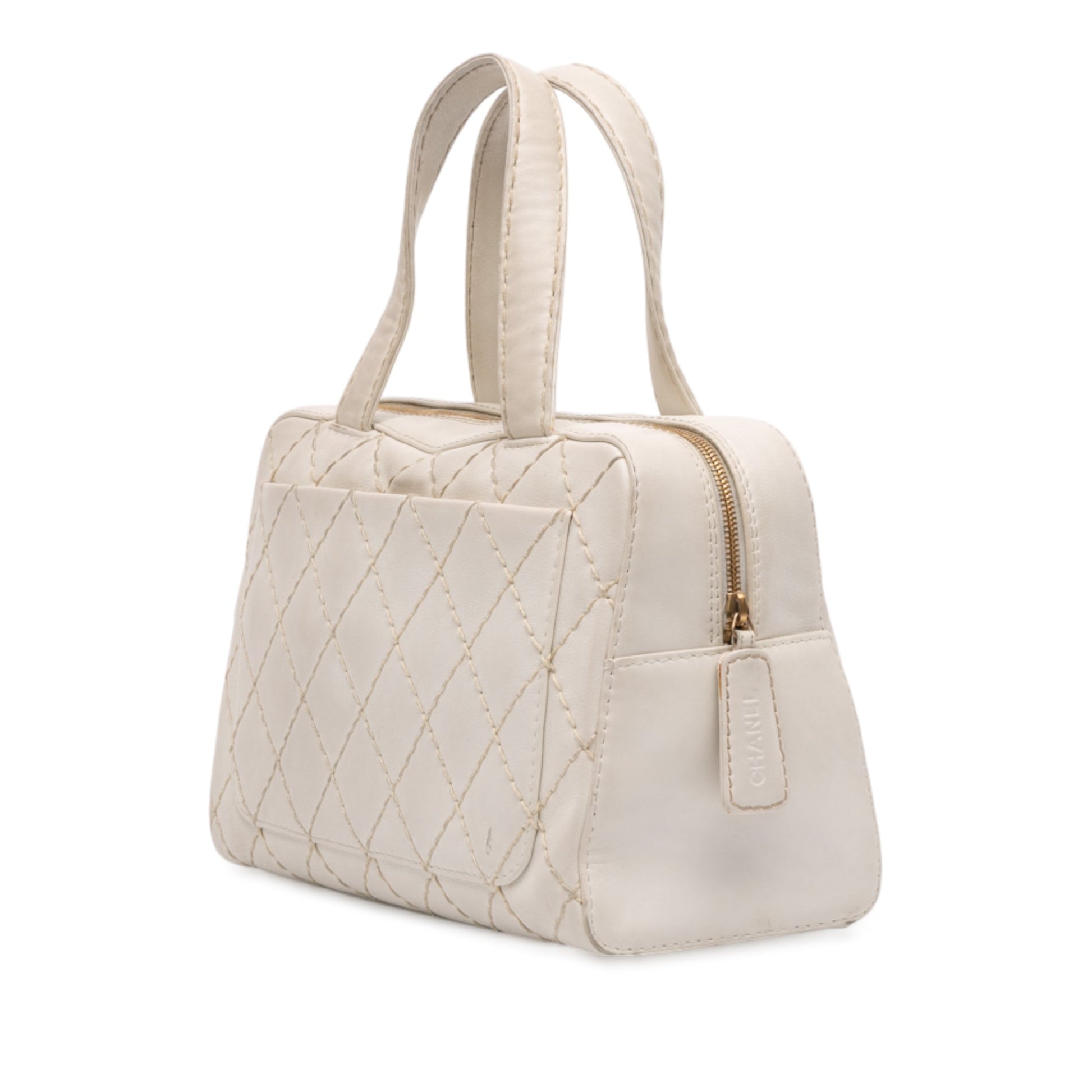 Chanel CC Lambskin Wild Stitch Handbag