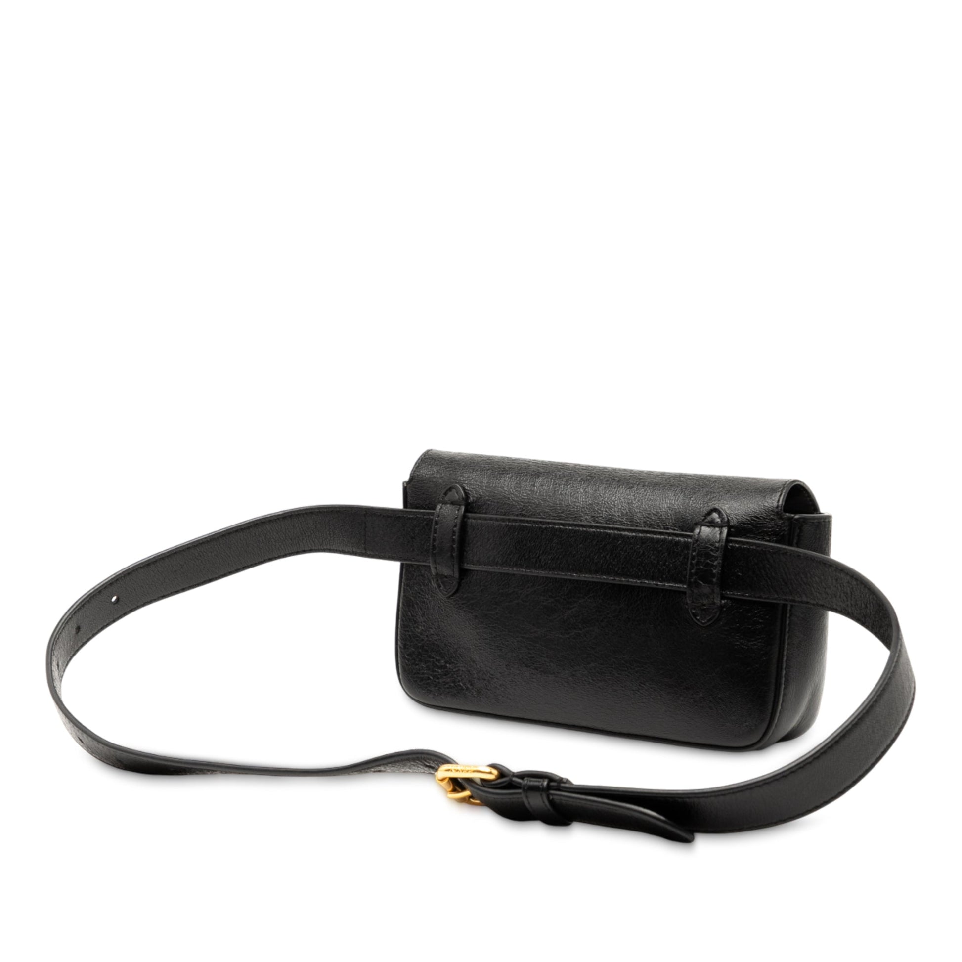 Fendi Leather FF Logo Baguette Belt Bag