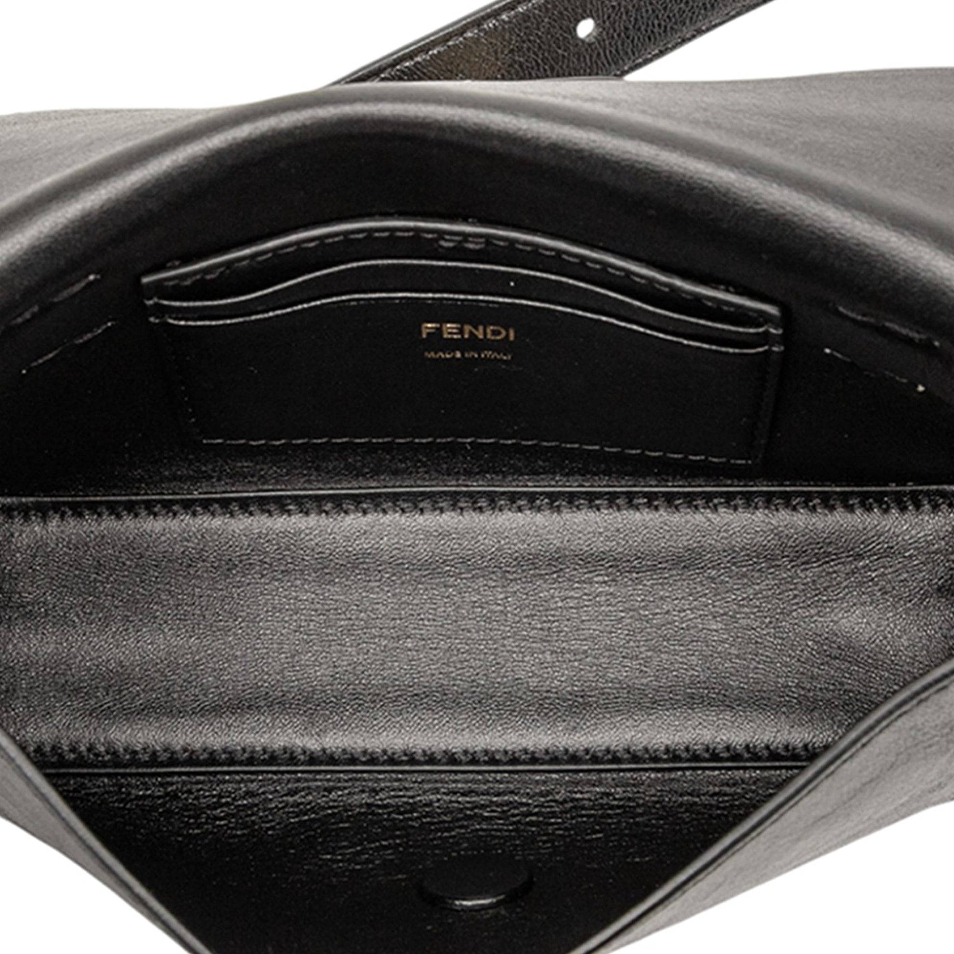 Fendi Leather FF Logo Baguette Belt Bag