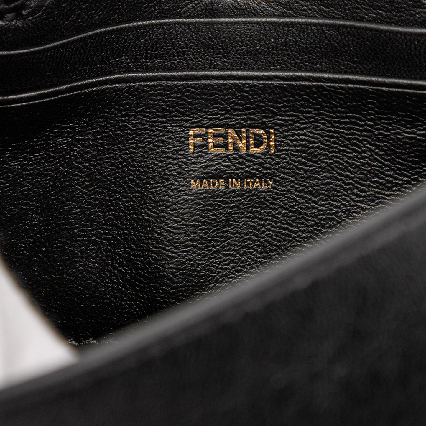 Fendi Leather FF Logo Baguette Belt Bag