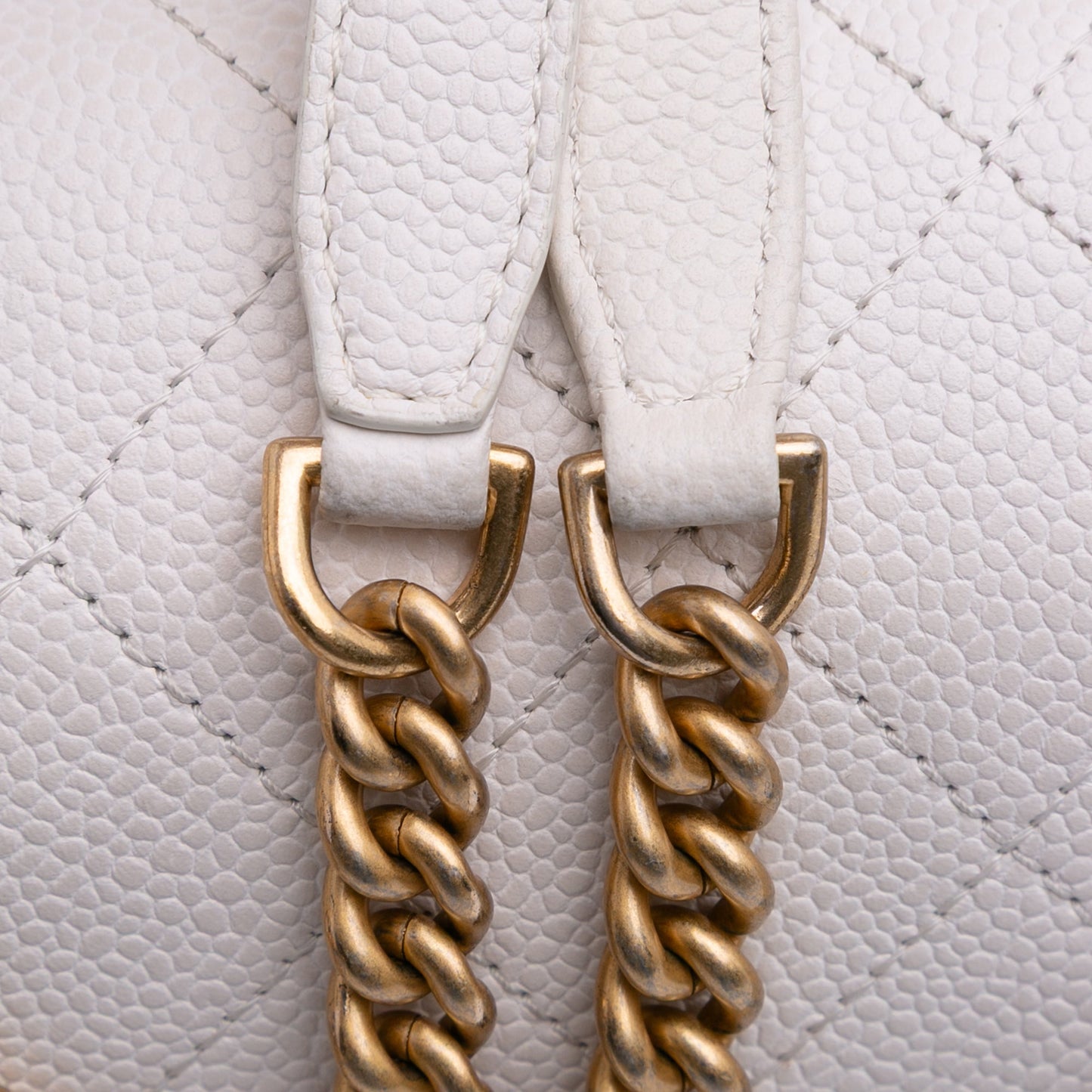 Chanel CC Quilted Caviar Turnlock Full Flap