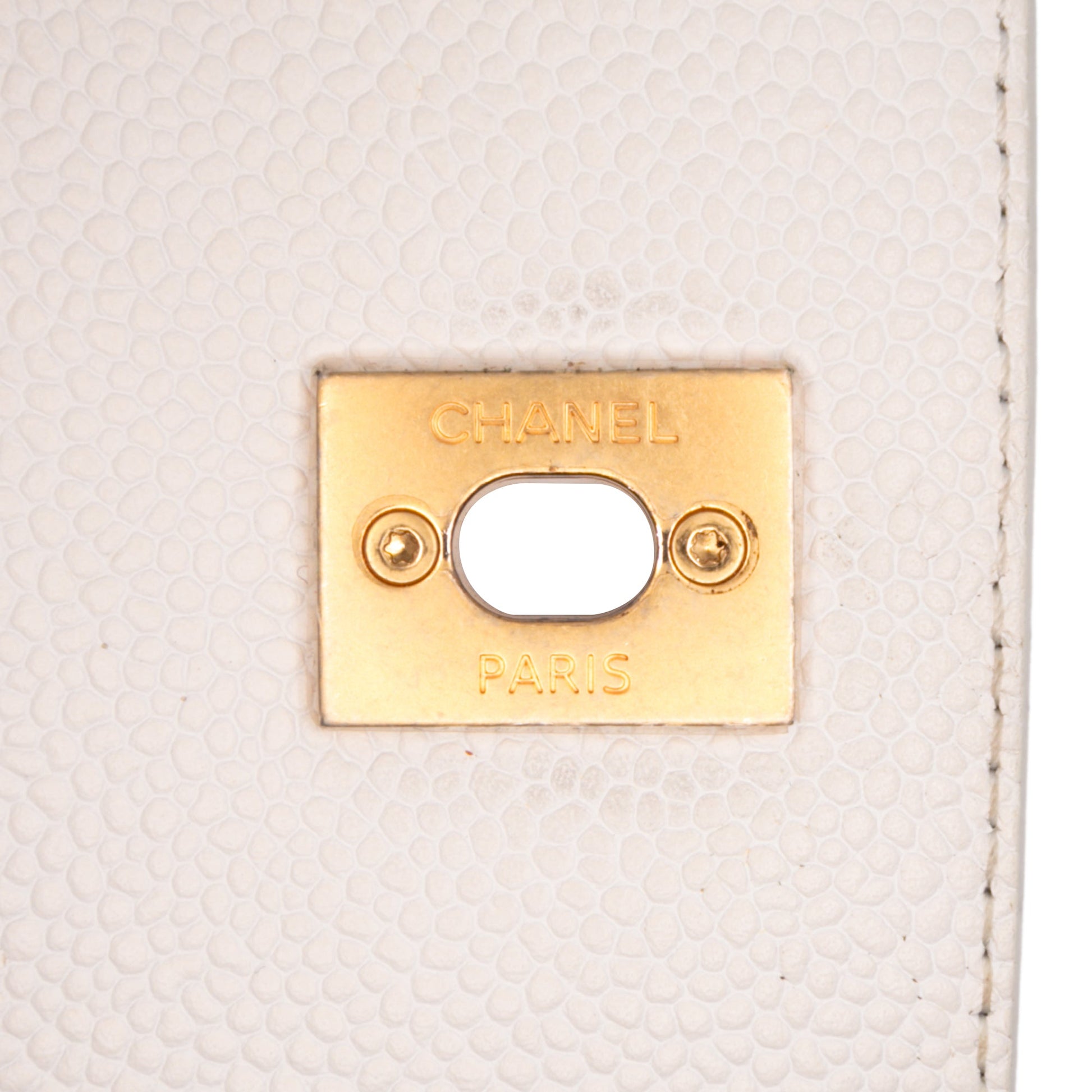 Chanel CC Quilted Caviar Turnlock Full Flap